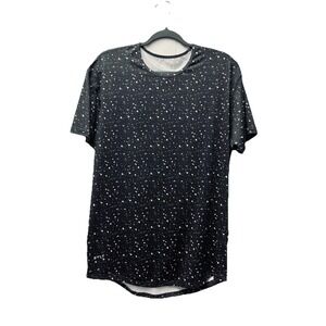 BYLT Premium Basics Drop Cut S/S Black White Mens Large T-Shirt Tee Casual Wear